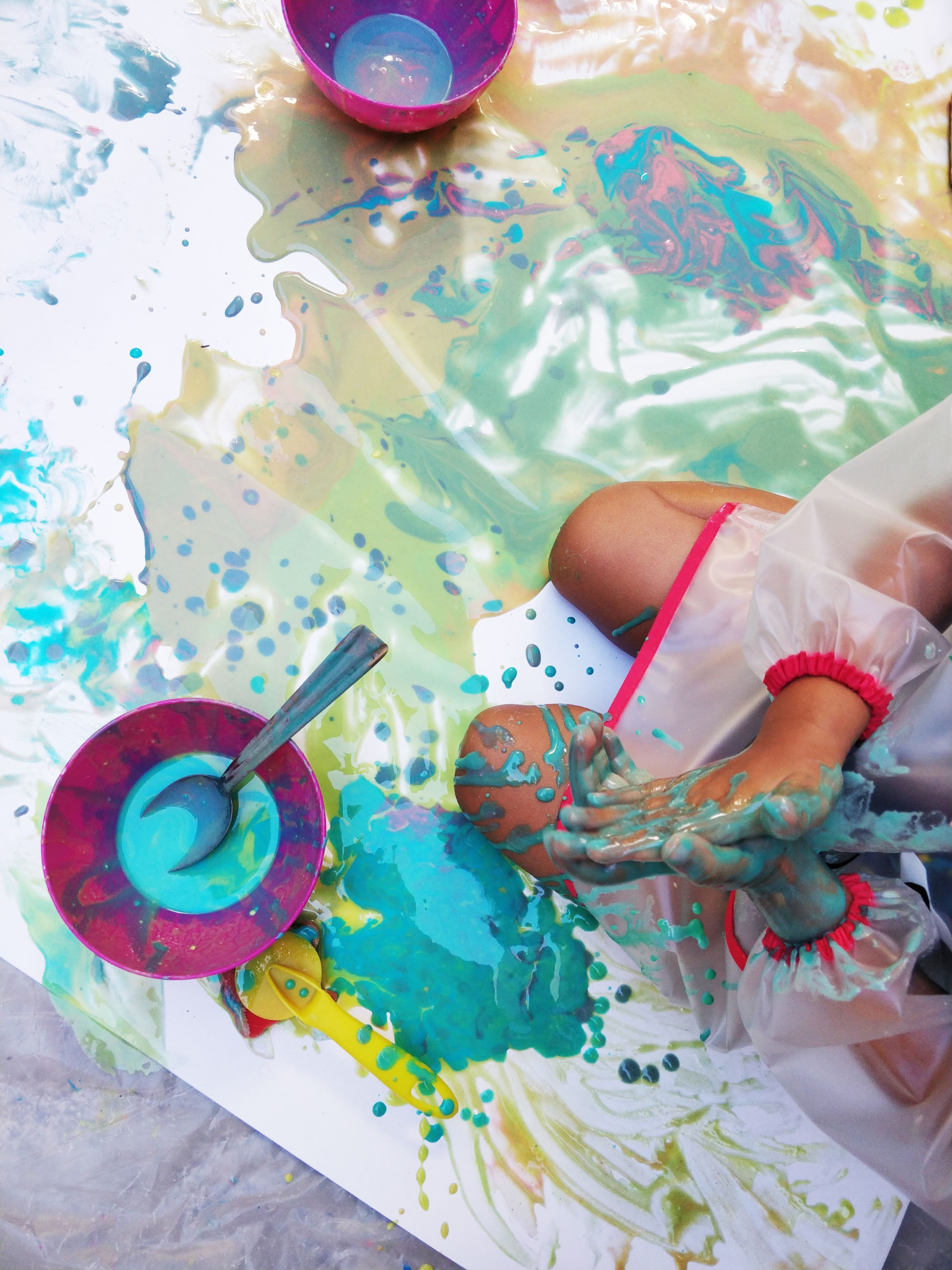 Atelier de peinture bébé à domicile !